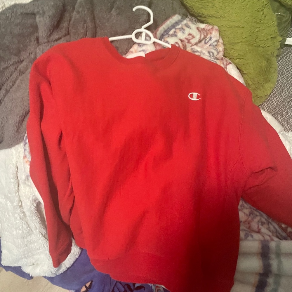 red champion crew neck